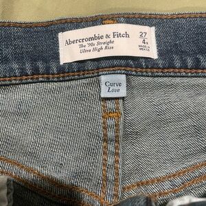 Abercrombie ultra high-rise 90s straight curve love jeans